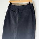 Banana Republic vintage deadstock  Factory Gray Velvet Knee Length Skirt Size 4 Photo 3