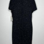 Laurence Kazar Vintage Hand Beaded Black Cocktail Dress  Large Photo 5