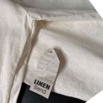 Isaac Mizrahi Isaac Mizrahi Beaded Tunic Top Womens S Linen Long Sleeve Resort wear Vacation Photo 11