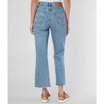 Levi's  Ribcage Cropped Flare Jeans High Waisted Light Wash Button Fly Sz 32 x 26 Photo 2