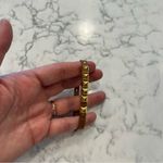 Michael Kors Brown Leather Gold Tone Studded Bracelet Photo 1