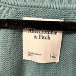 Abercrombie & Fitch Notch Neck Sweater in teal. L worn once Photo 5