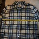 Vineyard Vines  Women’s Blue Plaid Button Down Shirt 12  Preppy Classic Winter Photo 5