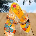 Elite by corkys awesome boho/ hippie style wood and leather sandals! Tan Size undefined Photo 1