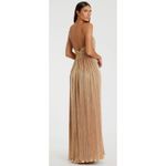 Mac Duggal NWT Ieena 26275 Gold Metallic Ruched A-Line Gown Sz 8 $398 Photo 1