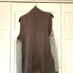 Grey Faux Fur Sweater Vest Gray Size L Photo 1
