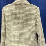 White House | Black Market WHBM Cropped Tweed Jacket in Black / Ecru Crosshatch Sz 12 NWT $185R Photo 6