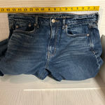 American Eagle  Pants Women Size 8 Reg Blue Denim Jean Super High Rise Baggy Wide Photo 5