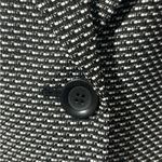 Ann Taylor  Dress Size XS Black Ivory Abstract Faux Wrap 3/4 Sleeve Career Photo 4