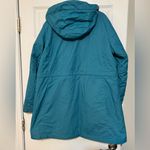 L.L.Bean Women’s Teal Blue/Green Fleece Lined Zip Up Hooded Warmer Winter Coat 1X Photo 2