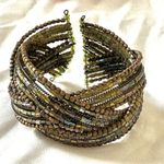 Beaded wrap open cuff bracelet Photo 1