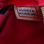Dooney & Bourke  Red Lexington Pebbled Leather Tote Bag | Brown Handles Photo 2
