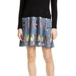 Ted Baker  - Izitaa Oracle Long Sleeve Pleat Skirt Dress In Black Photo 0