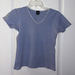 Gap Vintage Women's Light Blue Short Sleeve Tee Size: S Photo 0