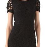 Tory Burch Women’s Silk Bovary Lace Cocktail Dress Shortsleeve Party in Black 4 Photo 0