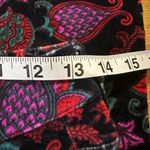 Soft Surroundings high-rise velvet floral print skinny ankle pants 2 Photo 3