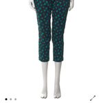 Mimi Liberte by Michel Klein star print straight crop pants size 38 Starlight Blue Photo 10