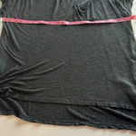 Hollister Imperfect oversized high low xs small short sleeved dark gray tee Photo 2