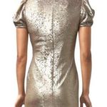 Rene Ruiz Puff Sleeve Sequins Mini Dress Gold 4 Photo 1