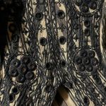 American Eagle  Size Small Blue & White Striped Romper with‎ Cutout and Pockets Photo 1