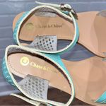 Modcloth x Chase & Chloe Aqua Sandals Photo 3