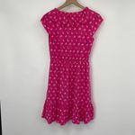 J.Crew Ditsy Floral Mini Dress Faux Wrap V Neck Ruffle Pink White Womens 0 Photo 3