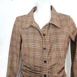 ZARA  Plaid Button Down Shirt Dress Size S Photo 1