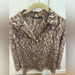 Nasty Gal  Snake Print Button Down Top Photo 2