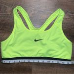 Nike Pro Dri-Fit Women's Size Large Neon Yellow Swoosh Logo Racerback Sports Bra Photo 1