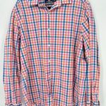 Vineyard Vines Shirt Mens Large Plaid Classic Fit Cooper Cotton Linen Stretch Photo 0