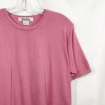 Brooks Brothers Small Top Cotton Knit Short Sleeve Crew Neck Pink 1377 Photo 4