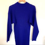 Ribbed Knit Glove Sweater Midi Dress Vintage by Magnum Opus size S Photo 0