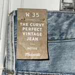 Madewell The Curvy Perfect Vintage Jean Women's Size 35 Blue Cotton Denim Crop Photo 8