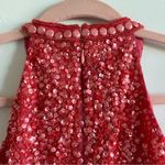 Parker Black Label Coral Sequin Embellished Cocktail Dress Photo 2