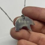 Women’s Costume Necklace Silver Tone Chain Mama Bear Pendant 18 1/2 Inch Photo 8