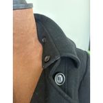 Guess  Black Wool Blend Pea Coat‎ Women's Double Breasted Jacket Sm Photo 4