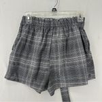 Divided  Plaid Tie Waist Pocket Shorts Size 4 Gray Photo 6