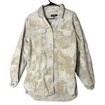 Missguided  Corduroy Tie Dye Button Down Shacket Shirt Size 8‎ Photo 0