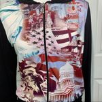 Disney Walt World USA Hoodie Top Themed Black Zip Front Sweatshirt Medium Photo 5