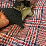 See By Chloe Authentic plaid Joyrider tote red black gold Photo 1