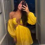 Revolve  Gold Mini Dress Photo 0