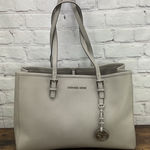 Michael Kors  Light Gray Saffiano Leather Jet Set 3 With Compartments Photo 0