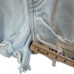 Old Navy  O.G. Straight High Rise Distressed Denim Shorts Sz 6 Light Wash Raw Hem Photo 6