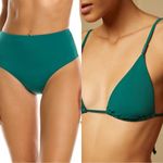 ONIA NWT  High Waist Bikini Set Green Sz M Photo 1