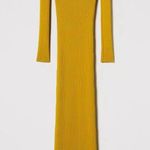 Heart & Hips Ribbed Bodycon Midi Golden Hour Goals - SZ L Photo 2