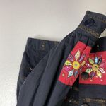 Sandy Starkman Jacket Sz XL Womens Black Embroidered Floral Mirror Embellished Photo 7