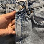 ZARA Light Blue Denim Mini Skirt Photo 4