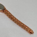 B women rose gold tone wrist watch 18mm quartz links bracelet size 8” running Photo 8