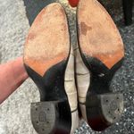 DAN POST Tan Cream Leather Cowboy Boots Women's Size 5.5 C Style 4238 Gray Eel Photo 8