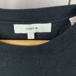 Vince Black Cotton Short Sleeve Tie Waist Tee T Shirt Dress S Photo 3